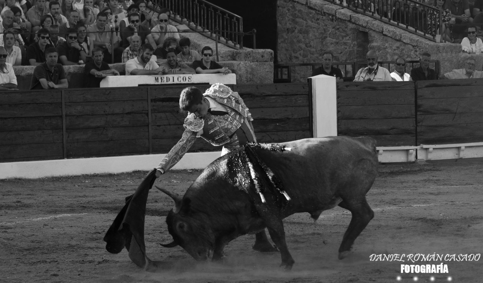 Rubén Pinar à Vitigudino (Salamanque) avec un Victorino. 