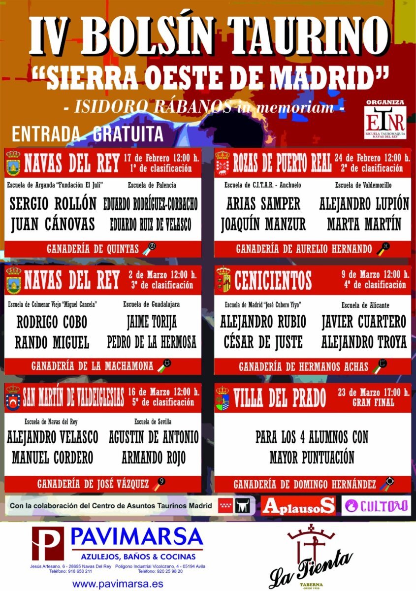 bolsín taurino sierra oeste madrid