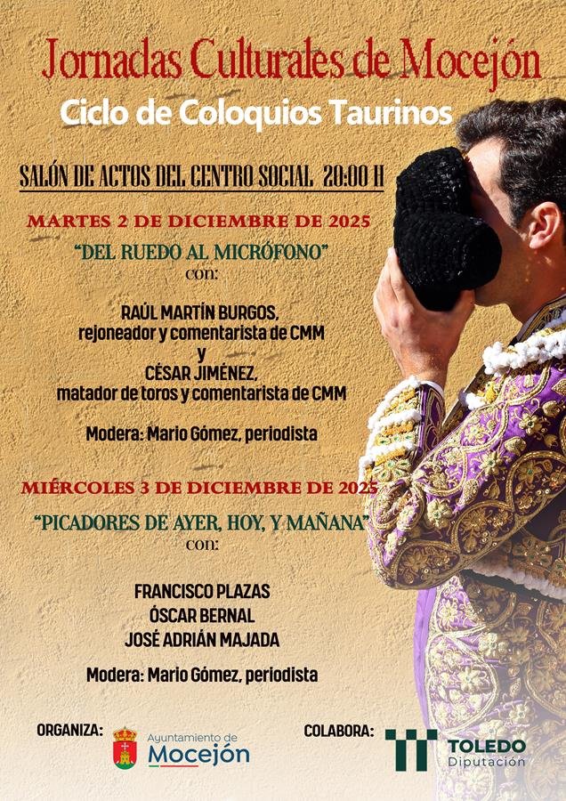 Protagonistas de primer nivel en los Coloquios Taurinos de Mocejon