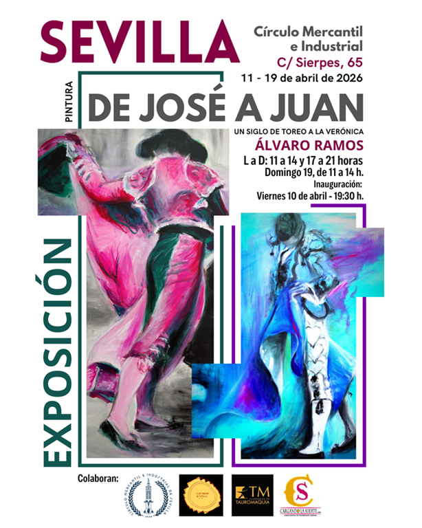 El pintor manchego Álvaro Ramos llega a Sevilla con su siglo de verónicas