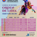 Programa de hoy. Corrida de rejones Sanlúcar de Barrameda 2026
