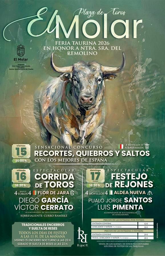 El Molar presenta su Feria Taurina 2026 en Honor a Ntra. Señora del Remolino