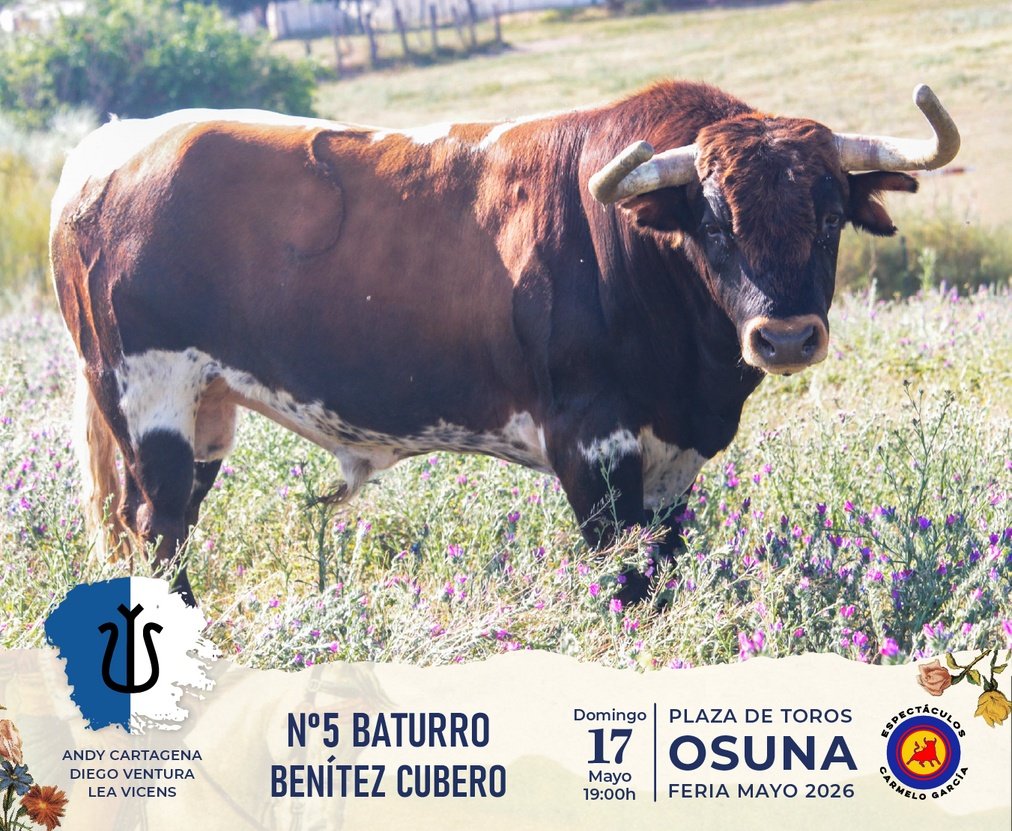 “Baturro”, de Benítez Cubero, abrirá la tarde en la Plaza de Toros de Osuna en el segundo festejo de abono