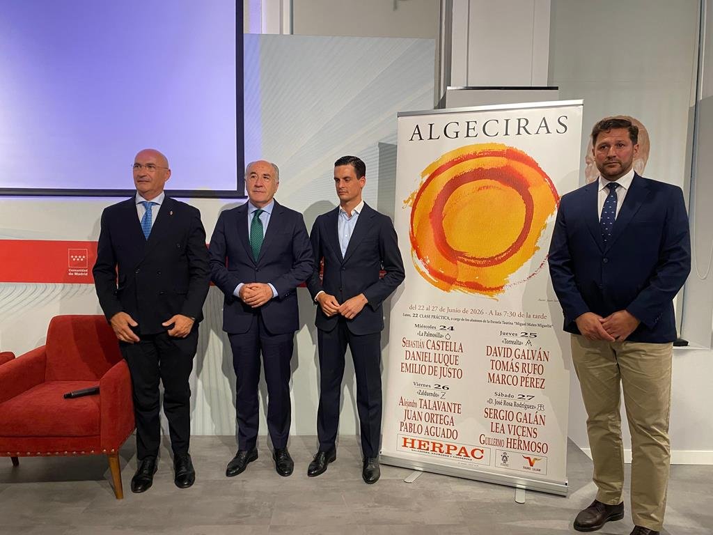 Algeciras presenta en Las Ventas su Feria Real y anuncia a David Galván como pregonero taurino