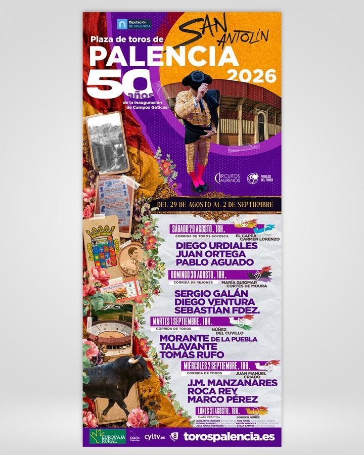 Presentados los carteles de la Feria Taurina de San Antolín 2026