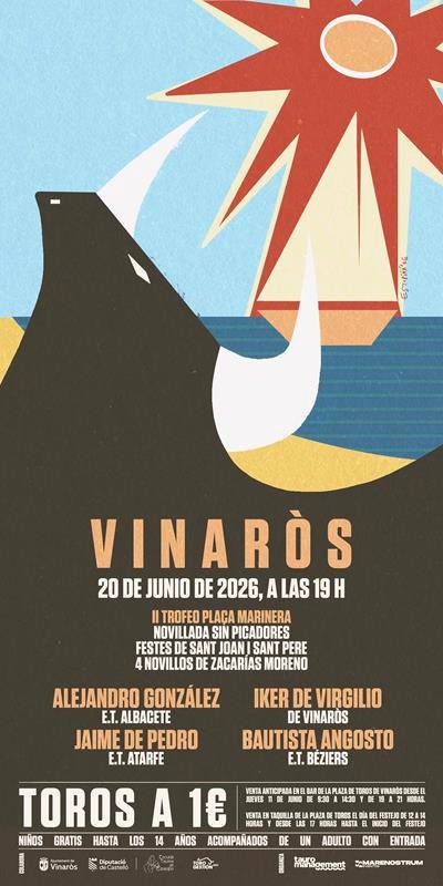 Presentado en Vinaròs el cartel de la novillada del II Trofeo Plaça Marinera