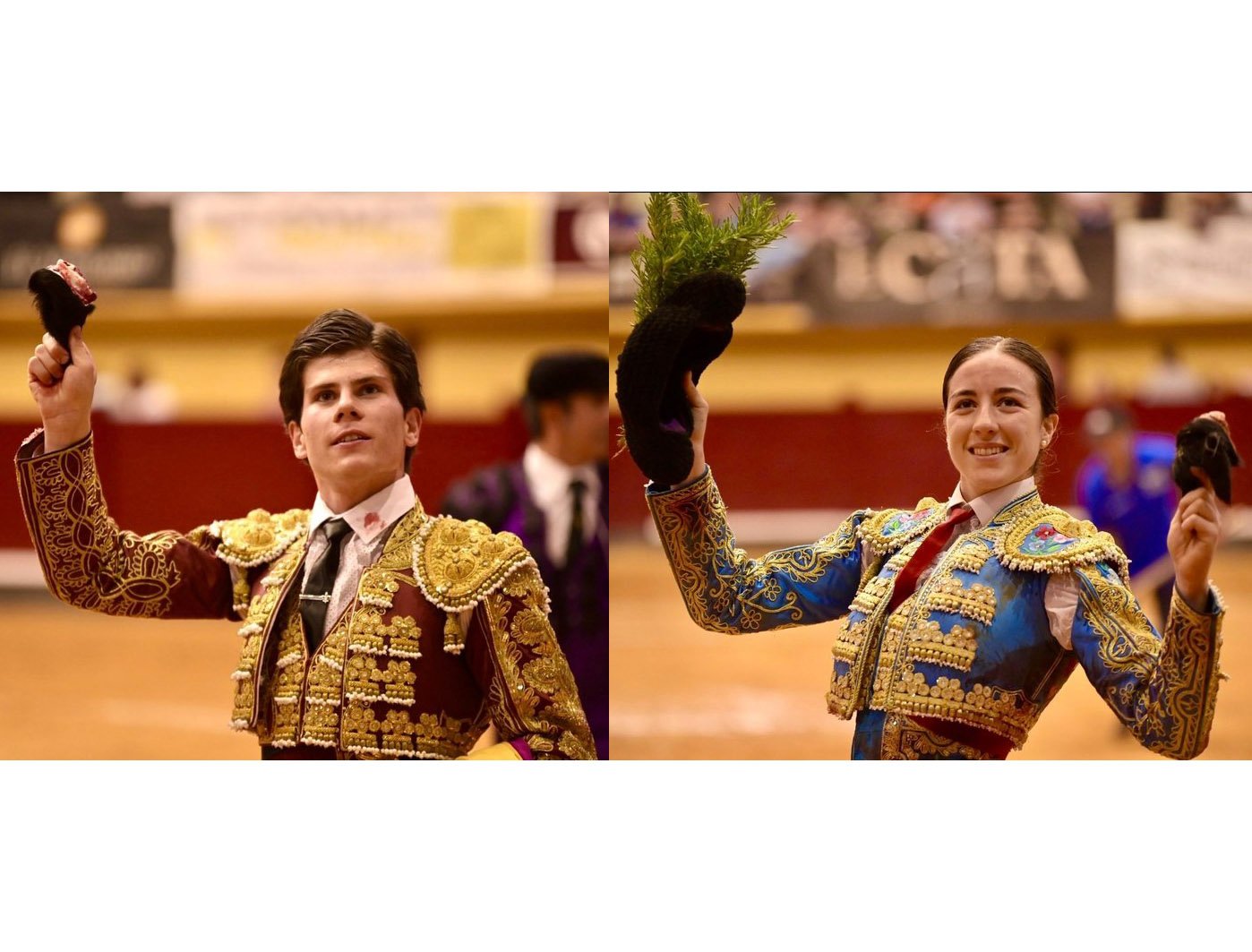 Puerta Grande para Jorge Oliva en su debut con picadores. Oreja para Raquel Martín