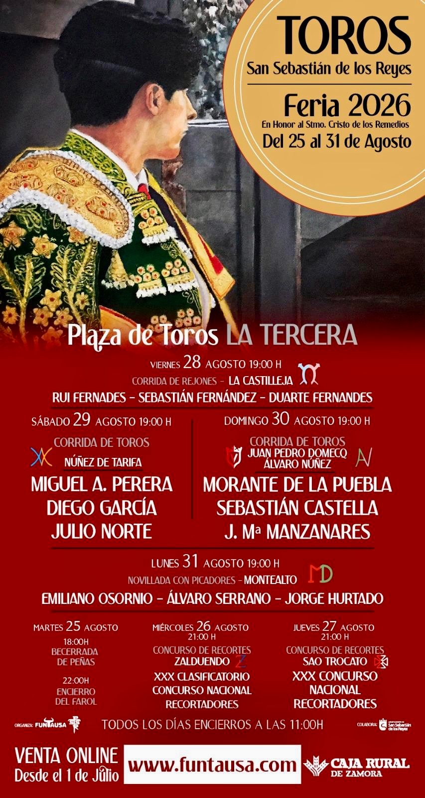 San Sebastián de los Reyes presenta una feria taurina rematada y llena de atractivos