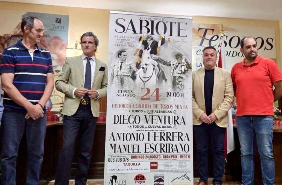 Sabiote presenta su cartel taurino para la feria de San Gines de la Jara