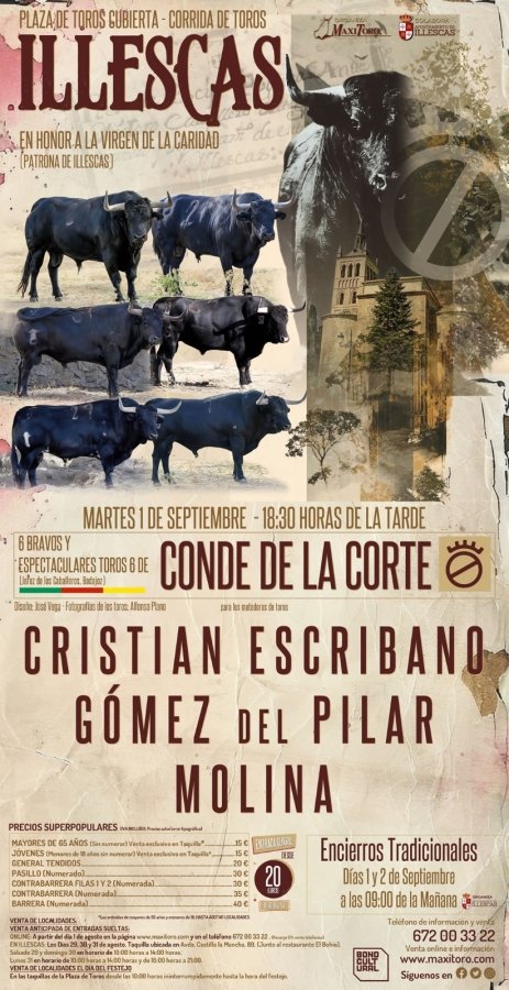 En fotos: una imponente corrida de Conde de la Corte para el próximo martes en Illescas