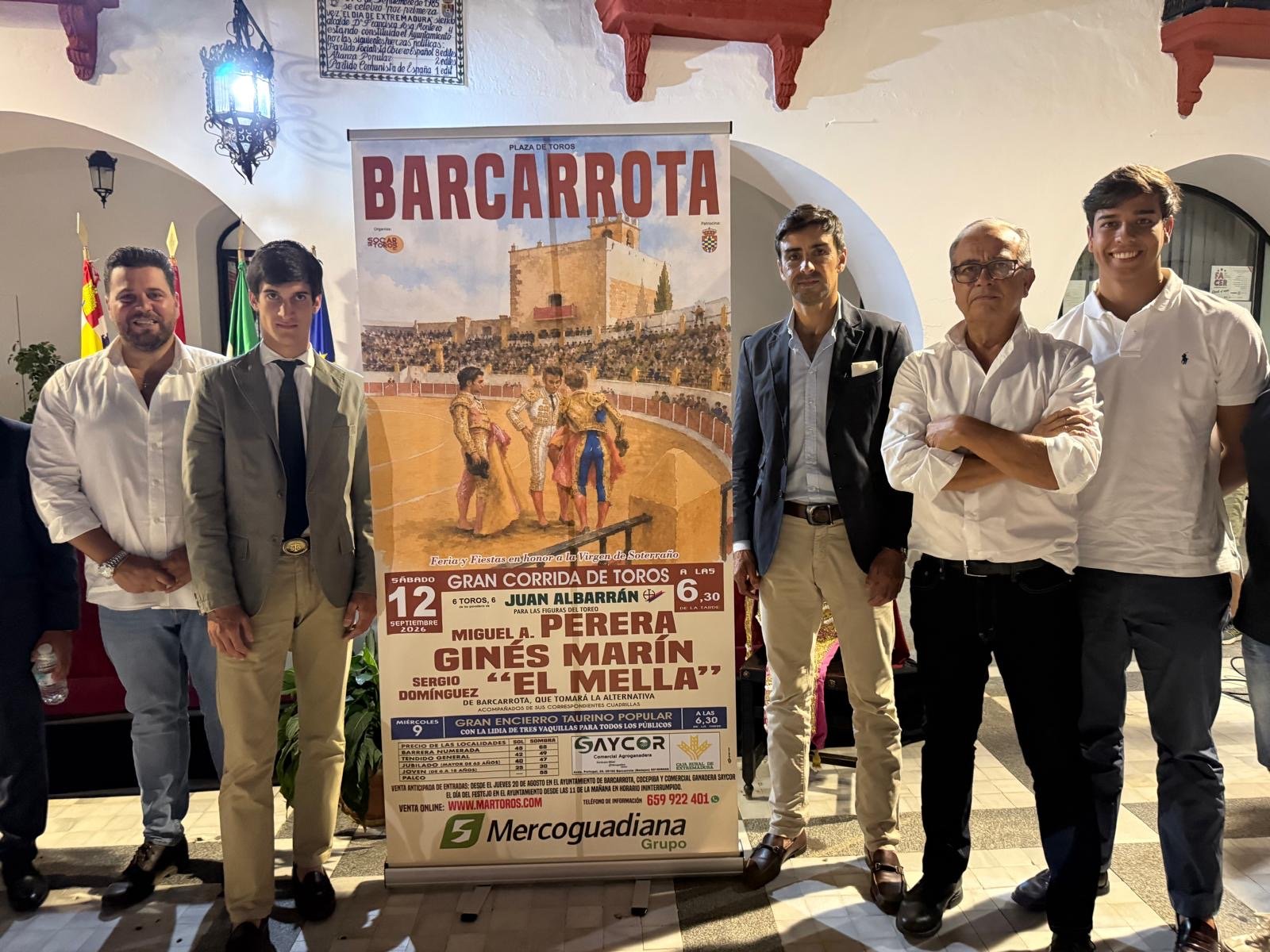 El Mella tomará la alternativa en Barcarrota de la mano de Perera y Ginés Marín