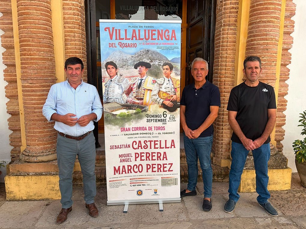 Carmelo García presenta en Villaluenga del Rosario un cartel de auténtico lujo para una tarde histórica