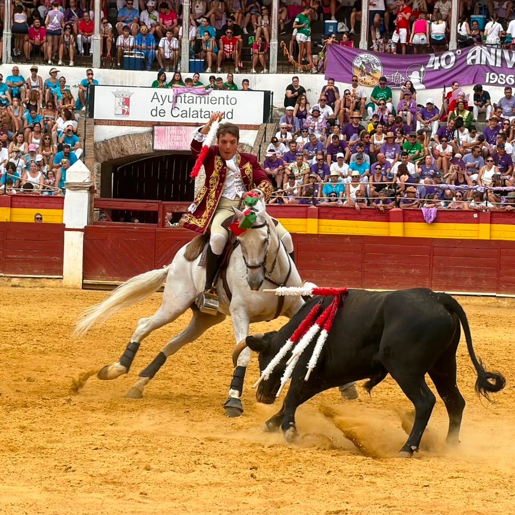 Javier Funtanet, triunfador en Calatayud en su primera corrida como matador de toros