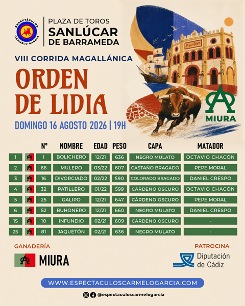 VIII MAGALLANICA ORDEN DE LIDIA