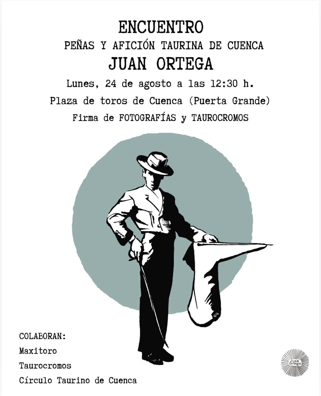 Juan Ortega protagonizará un encuentro con los aficionados de Cuenca el lunes en la plaza de toros