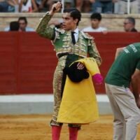 Rafael de la Cueva oreja en Villaseca de la novillada de Alcurrucén