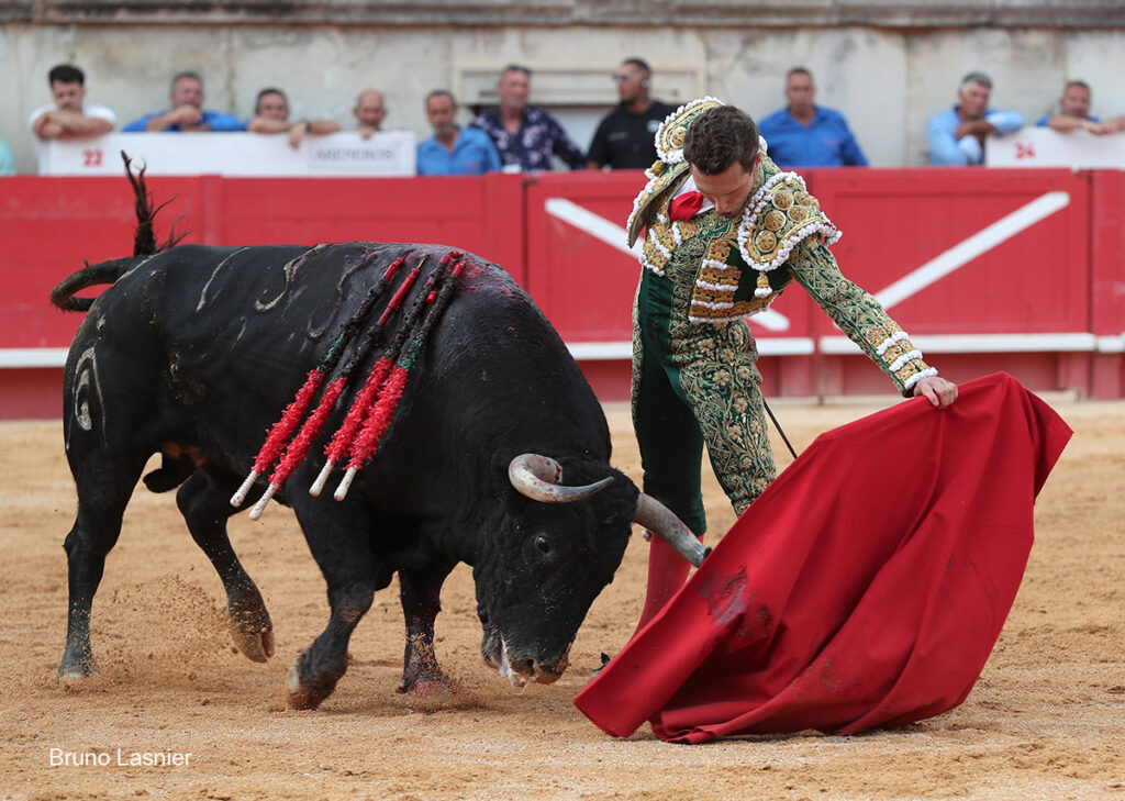 El Domingo de la vendimia de Nîmes : triunfo de Marco Pérez por la mañana y buena corrida de Fuente Ymbro por la tarde 39 El Domingo de la vendimia de Nîmes : triunfo de Marco Pérez por la mañana y buena corrida de Fuente Ymbro por la tarde Marco Pérez no contó con mucha colaboración por parte de sus toros. No obstante, triunfó. Gracias a varias buenas estocadas, variedad y una entrega absoluta ante el difícil reto de enfrentarse en solitario a seis toros.