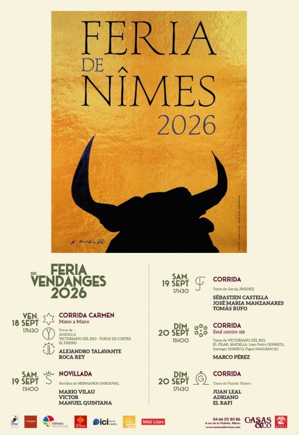 Nîmes presenta su Feria de las Vendimia 2026