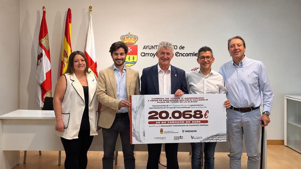 La corrida benéfica de La Flecha aporta 20.068 euros a la Asociación de Esclerosis Múltiple de Valladolid