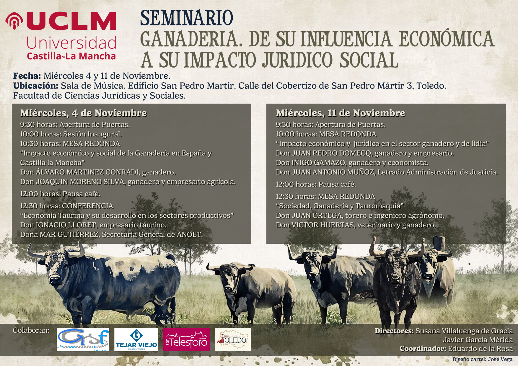 Presentado el «I Seminario sobre Ganadería y Economía Taurina» de la Universidad de Castilla-La Mancha